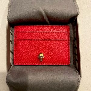 Alexander McQueen Leather Card Holder
